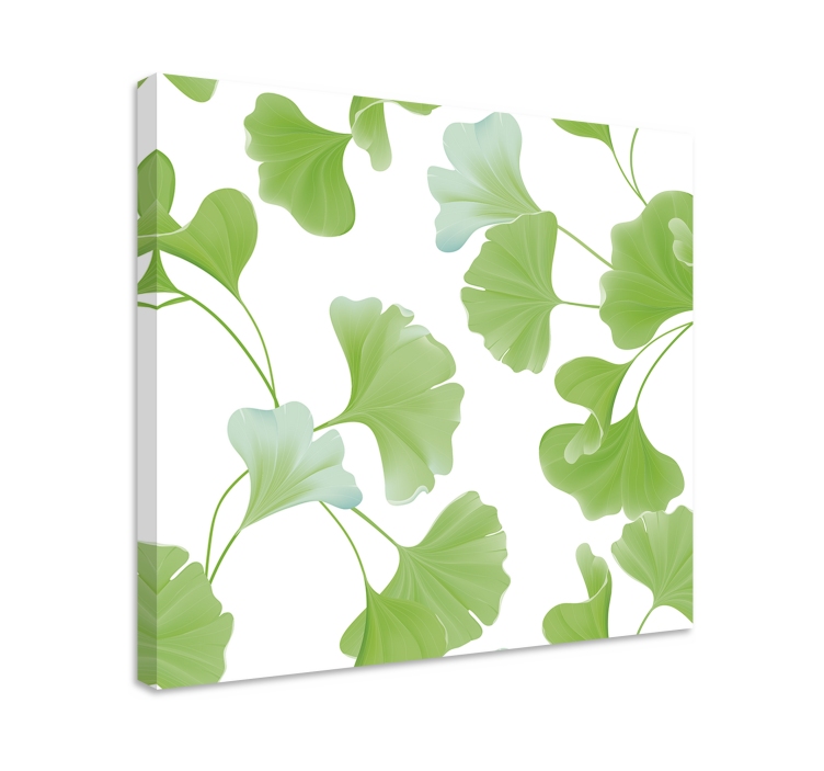 Quadro moderno Folhas verdes de ginkgo - TenStickers