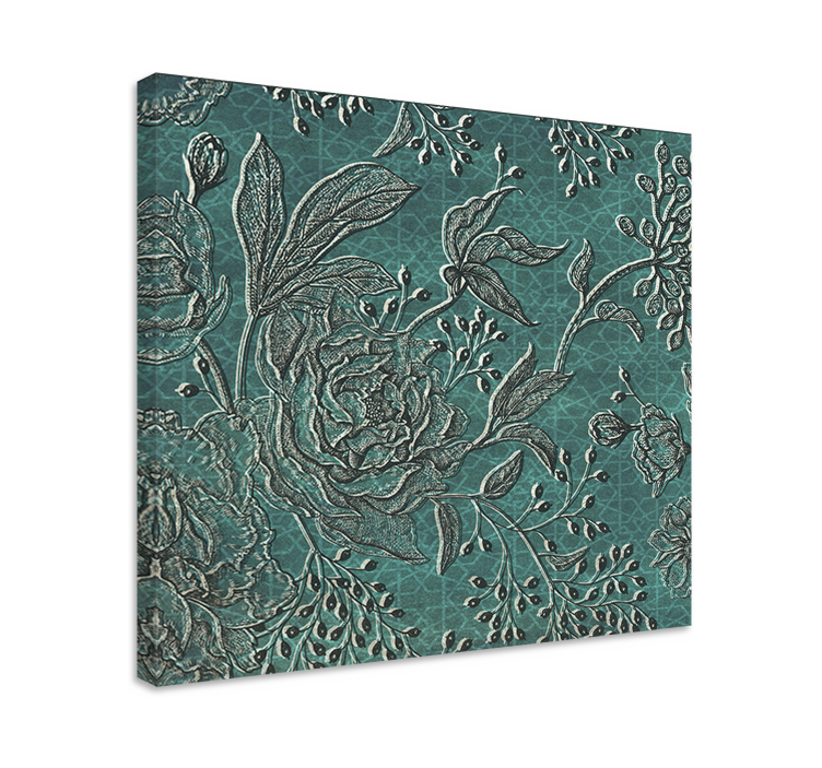 Quadro de flores composição botânica elegante - TenStickers