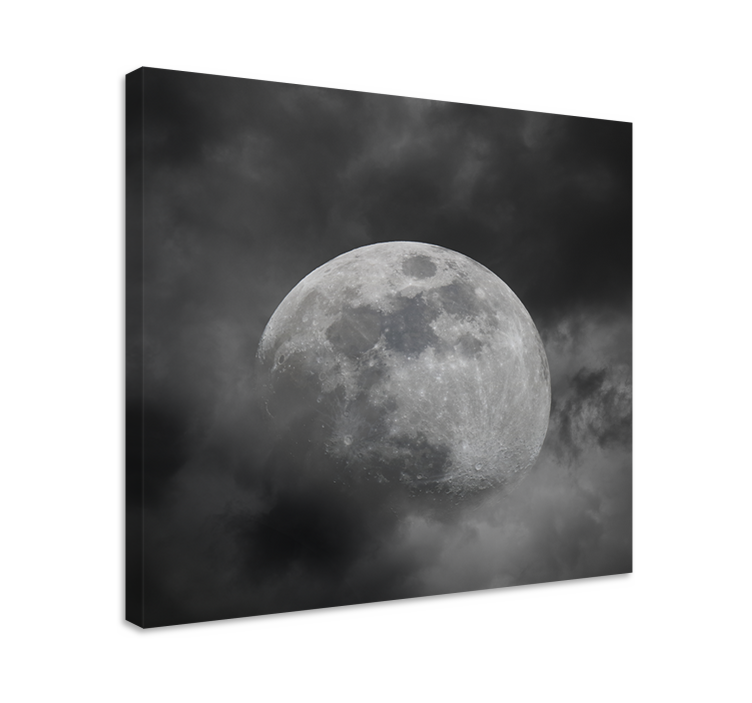 Quadro decorativo ornamental nuvens lunares misteriosas - TenStickers