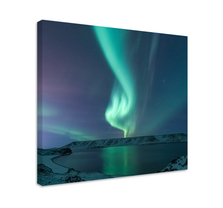 Quadro de paisagem exibição da aurora boreal - TenStickers