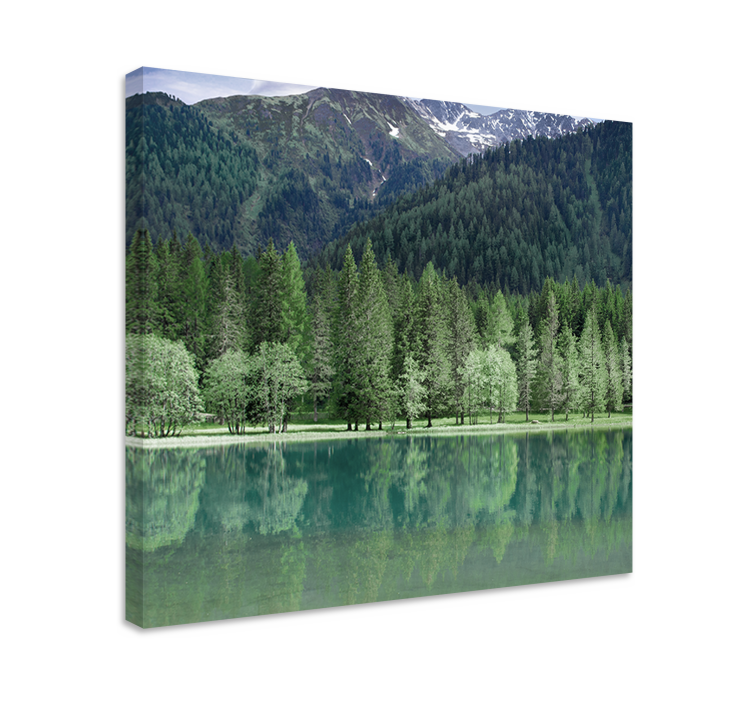 Quadro de paisagem reflexo sereno nas montanhas - TenStickers
