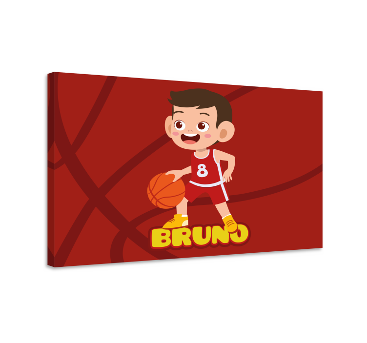 Quadros de desportos jogador de basquete alegre - TenStickers