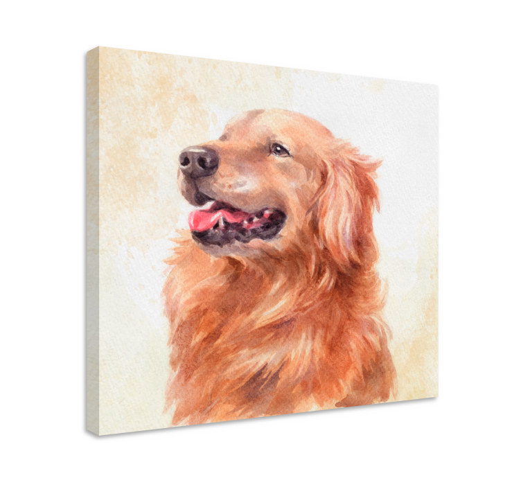 Quadro de cães cão estilo aquarela - TenStickers