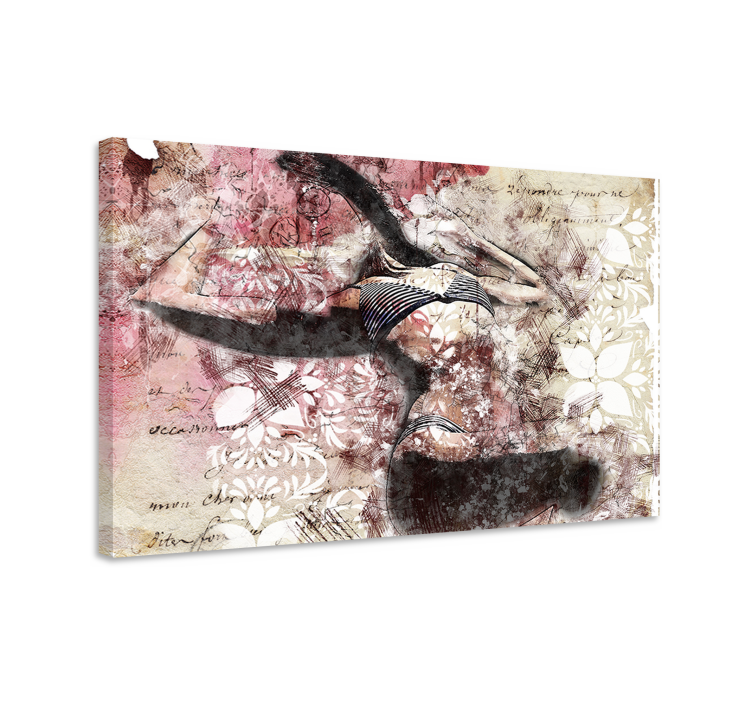 Quadros decorativos personagens silhueta de dançarina - TenStickers