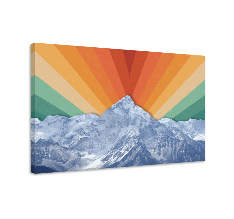 Quadro de paisage amanhecer majestoso nas montanhas - TenStickers