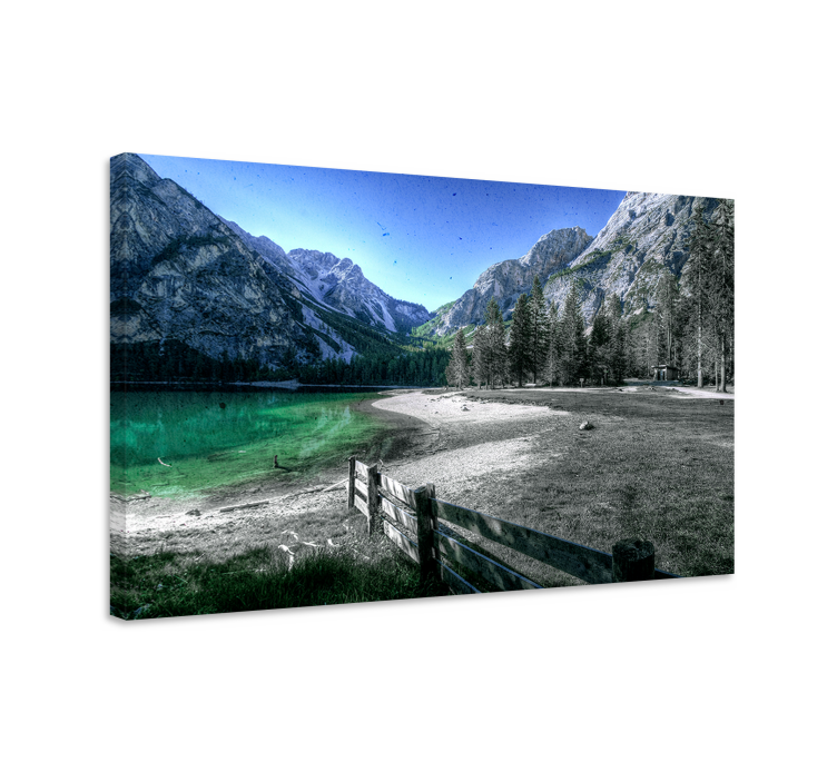 Quadro de paisage lago da montanha serenidade - TenStickers