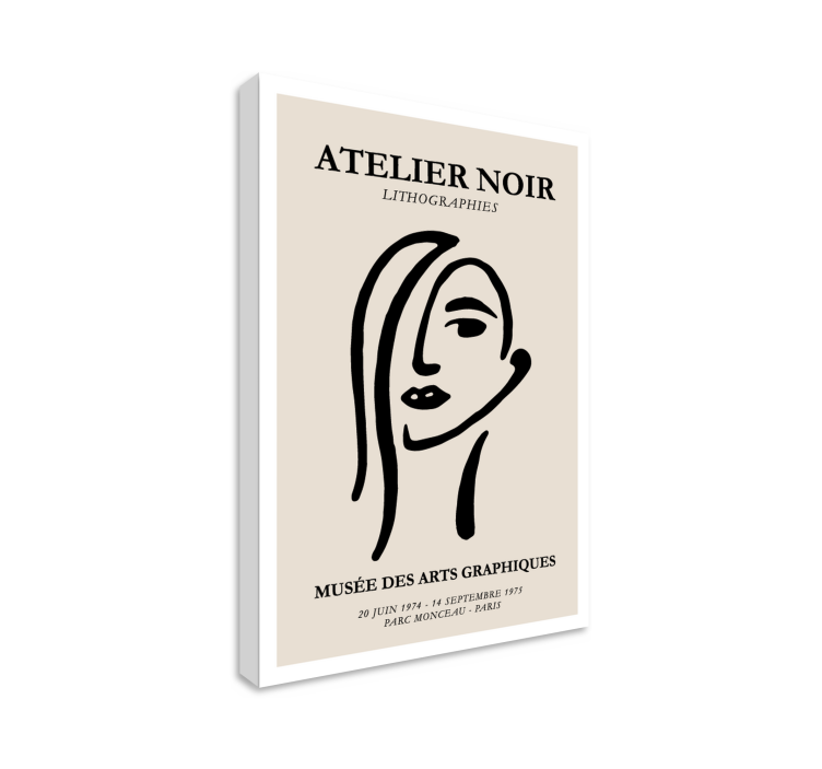 Quadro de arte Atelier noir - TenStickers