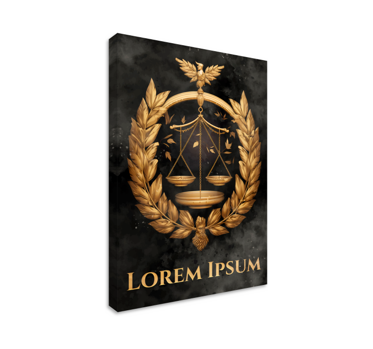 Quadro Decorativo para escritório equilíbrio da Justiça - TenStickers