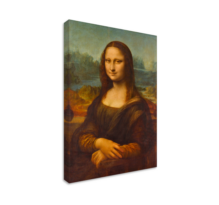 Quadro de arte a Mona Lisa de Da Vinci é uma obra-prima da pintur - TenStickers