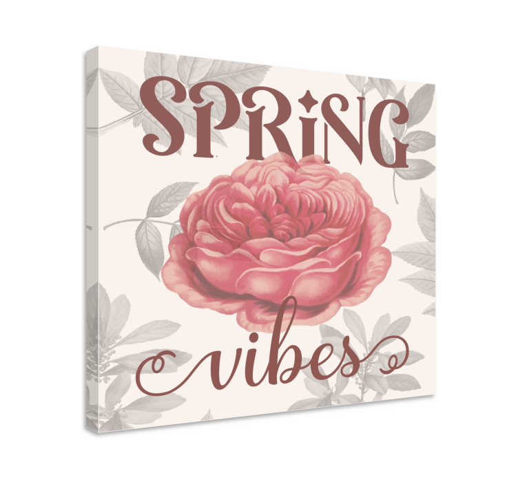 Quadro decorativo para sala vibrações de primavera - TenStickers