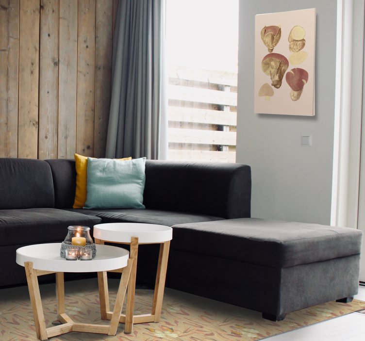 Quadro de flores coleção de cogumelos - TenStickers