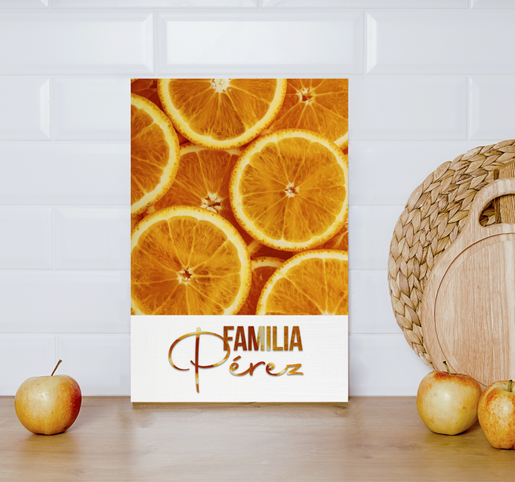 Quadro Decorativo de vinícola laranja - TenStickers