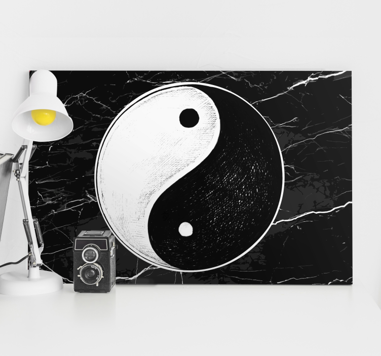Quadro decorativo zen símbolo yin yang - TenStickers