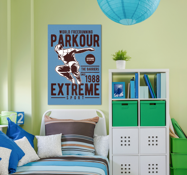 Impressão de cartaz de parkour vintage - TenStickers