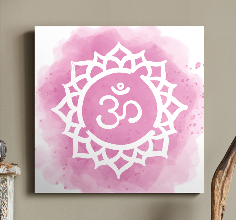 Quadro buda com design de mandala om - TenStickers