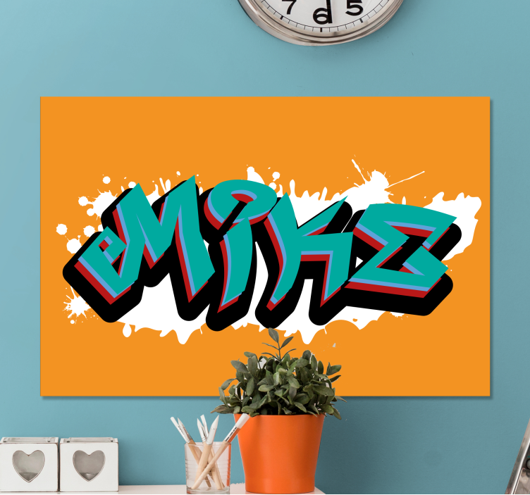 Quadro com o abecedário arte de letras estilosas - TenStickers