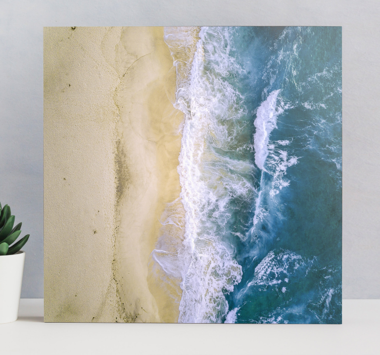 Quadro de paisage Areia do mar azul - TenStickers