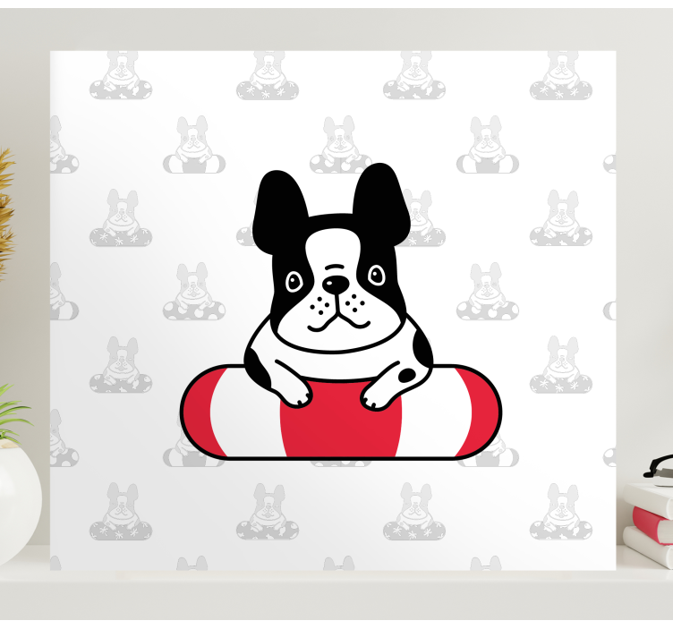 Quadro de cães bulldog francês fofo - TenStickers