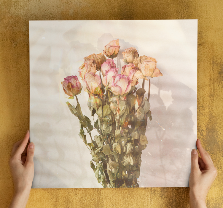 Quadro de flores buquê de rosas - TenStickers