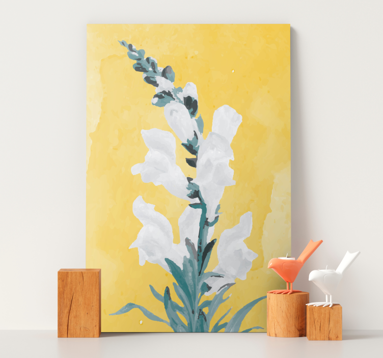 Quadro de flores com suaves flores brancas - TenStickers