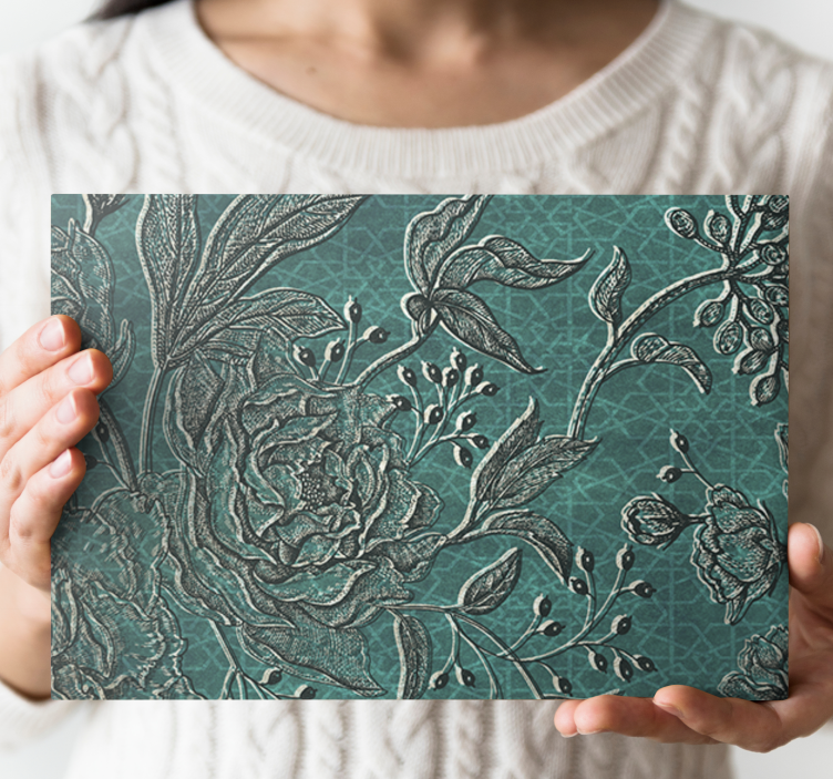 Quadro de flores composição botânica elegante - TenStickers