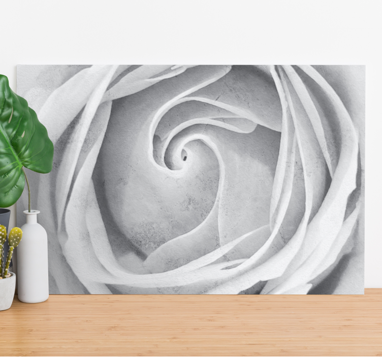 Quadro de flores espiral elegante de rosas - TenStickers