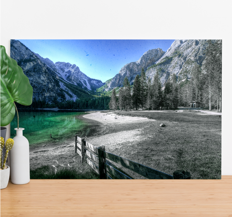 Quadro de paisage lago da montanha serenidade - TenStickers