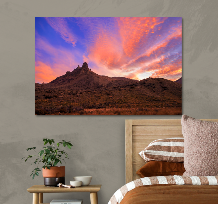 Quadro de paisagem crepúsculo nas grandes montanhas - TenStickers