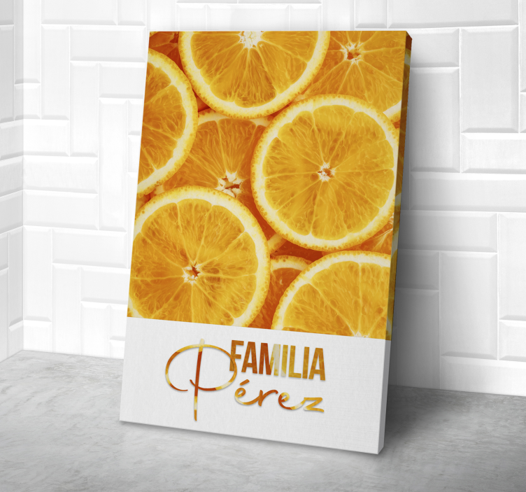 Quadro Decorativo de vinícola laranja - TenStickers