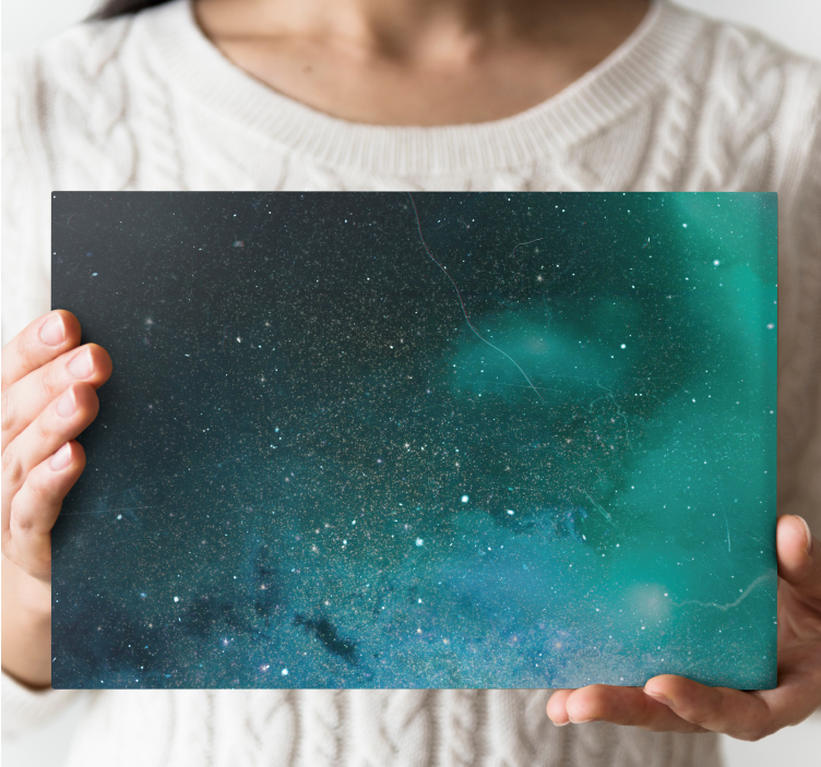 Quadro decorativo abstrato cena celestial estrelada - TenStickers