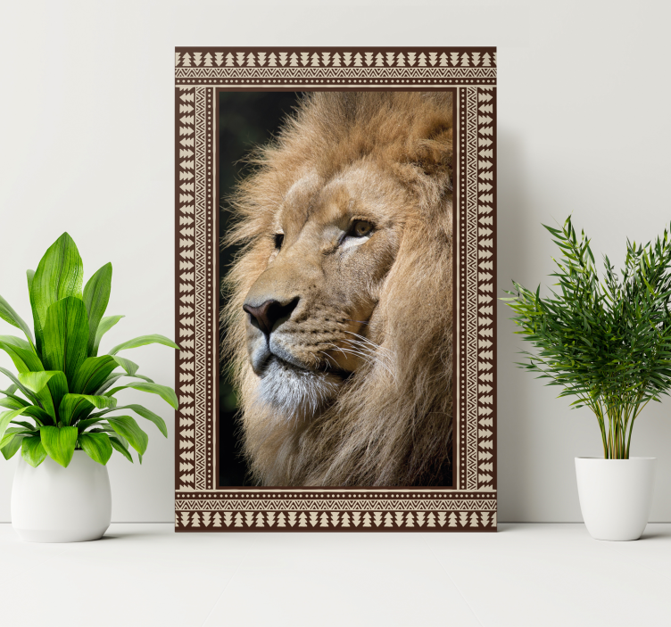 Quadro com nome Moldura boêmia de foto personalizada - TenStickers