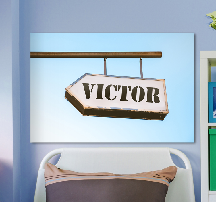 Quadro com nome Sinal personalizado - TenStickers