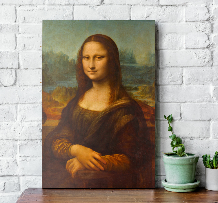 Quadro de arte a Mona Lisa de Da Vinci é uma obra-prima da pintur - TenStickers