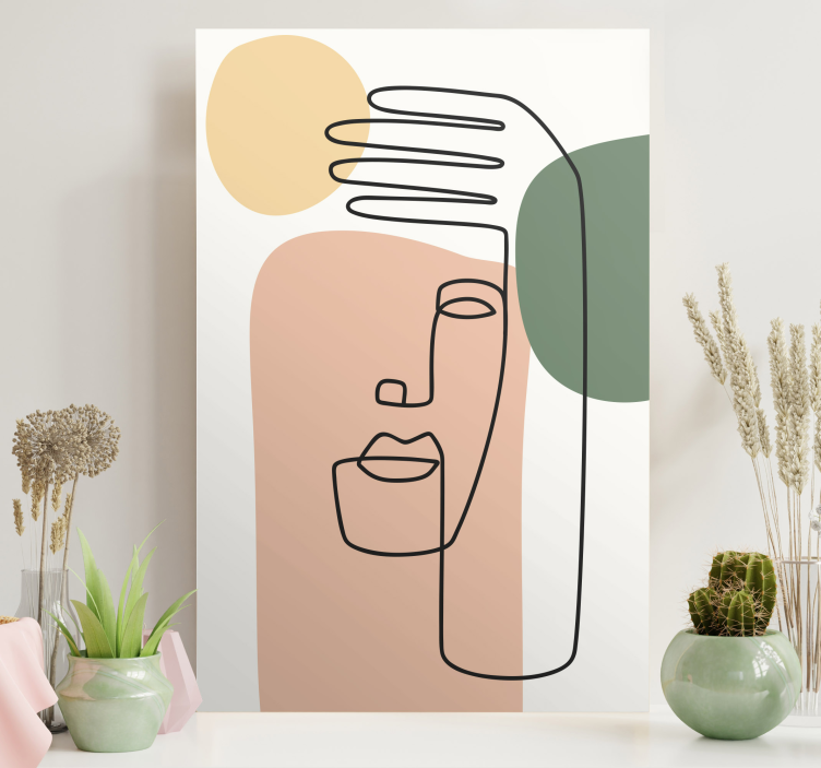 Quadro de arte Arte de linha minimalista moderna - TenStickers