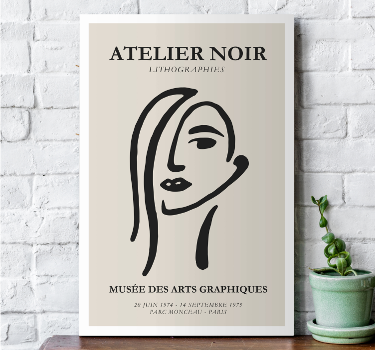 Quadro de arte Atelier noir - TenStickers
