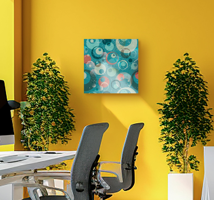 Quadro de arte círculos abstratos - TenStickers