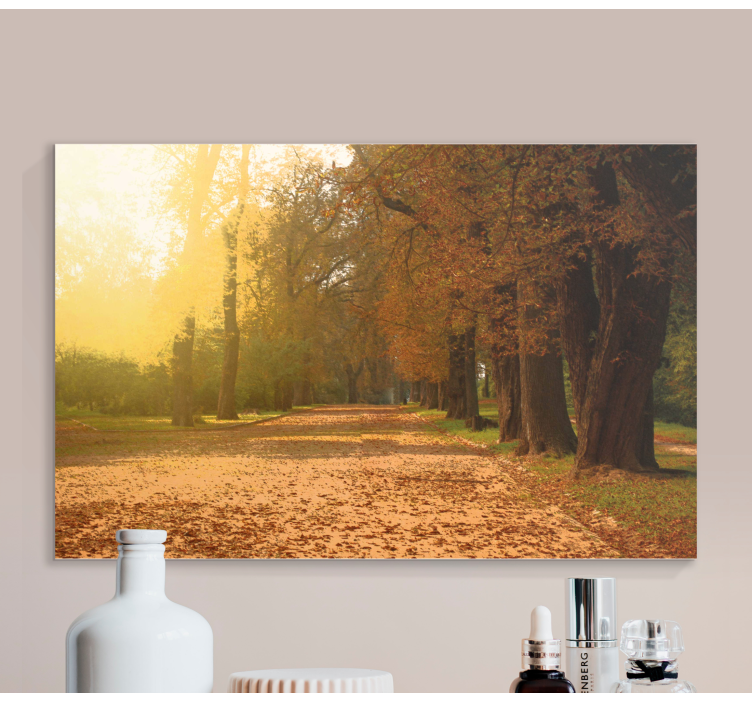 Quadro de arte Longo beco no outono - TenStickers