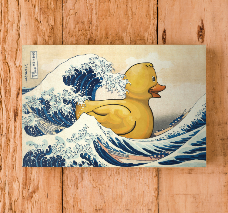 Quadro de arte Pato de borracha kanagawa - TenStickers