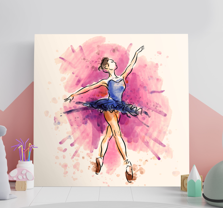 Quadro de bailarina Bailarinas vestido lila - TenStickers