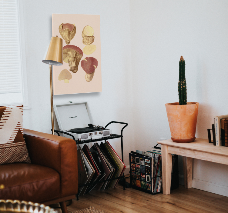 Quadro de flores coleção de cogumelos - TenStickers