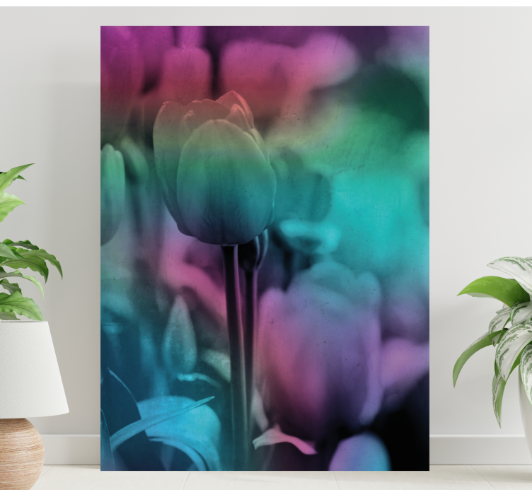 Quadro de flores Diferentes tulipas por perto - TenStickers