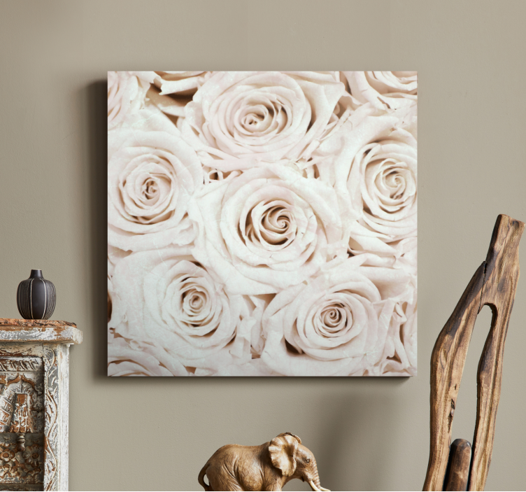 Quadro de flores Elegante produtode flor rosa branca - TenStickers