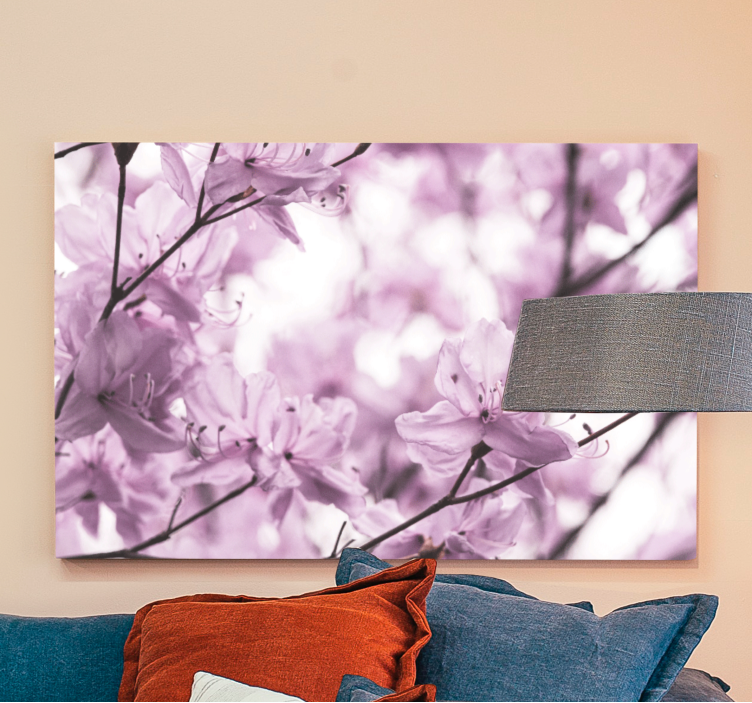 Quadro de flores Elegante produtofeminino de flores de azaléia - TenStickers