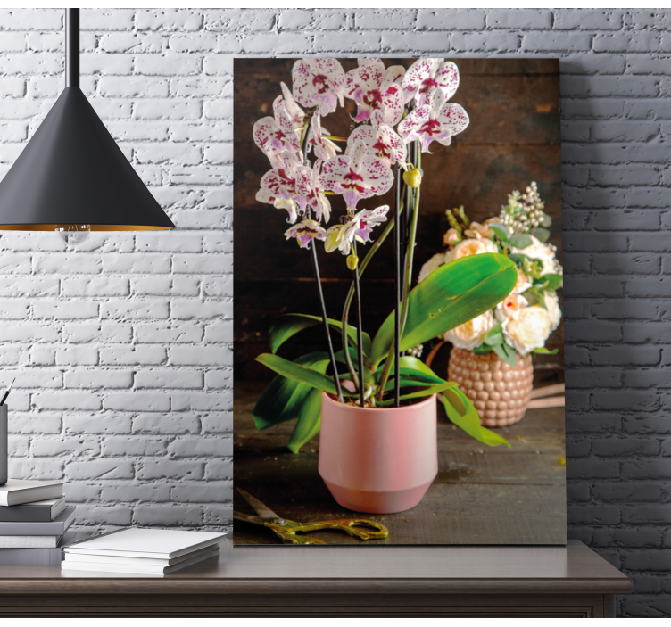 Quadro de flores Flor de orquídea em vaso - TenStickers