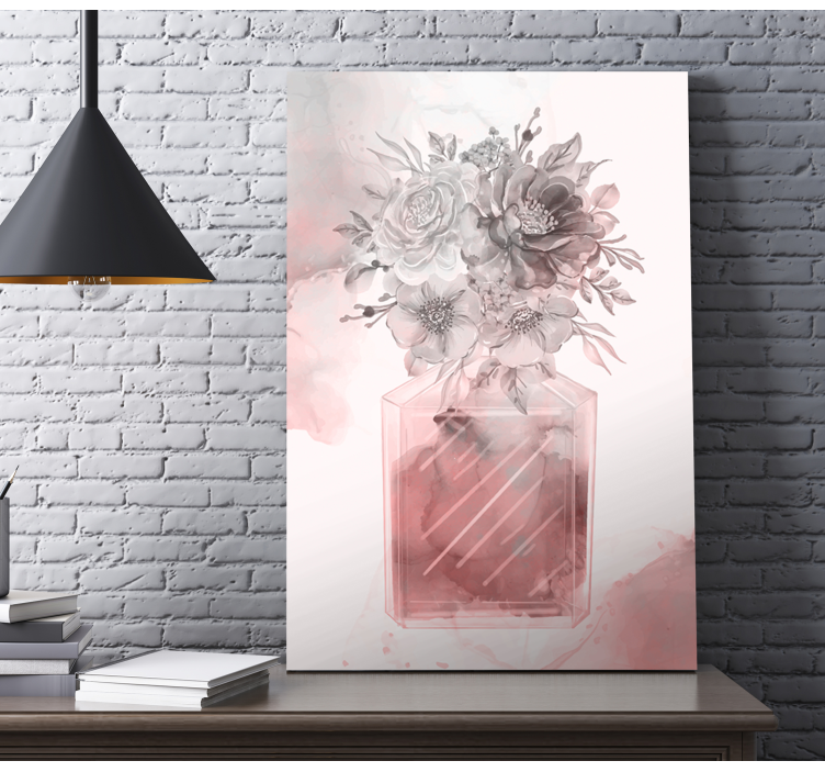 Quadro de flores produtorosa com - TenStickers
