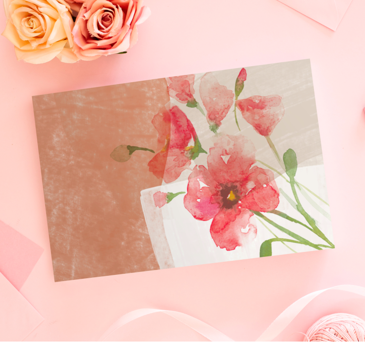 Quadro de flores Sonho de flores arte contemporânea - TenStickers