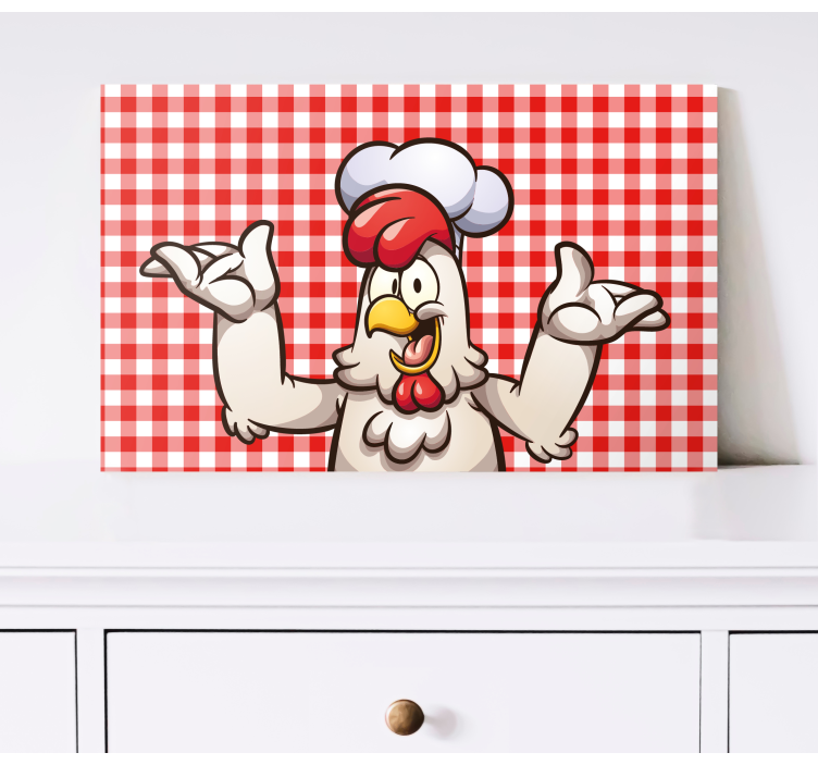 Quadro de pássaros Cozinheiro de frango de desenho animado - TenStickers