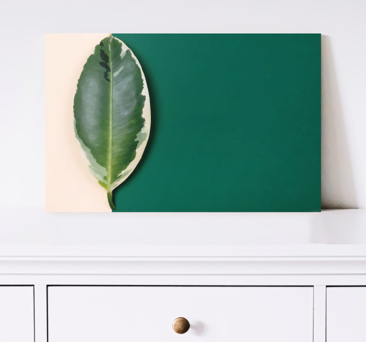 Quadro de plantas produtomoderno de folha de pintura - TenStickers