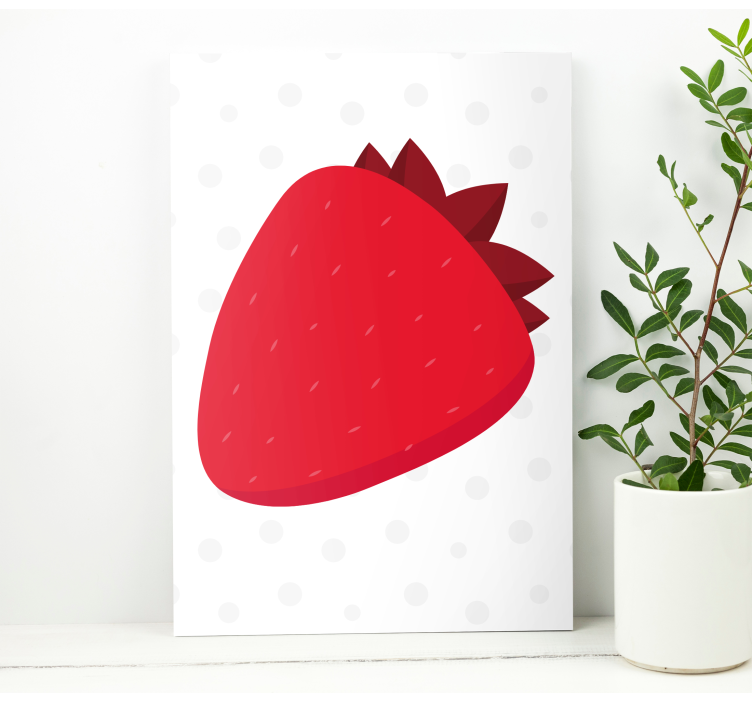 Quadro decorativo de vinícola doçura de morango - TenStickers