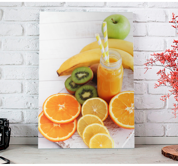 Quadro decorativo de vinícola mistura cítrica fresca - TenStickers